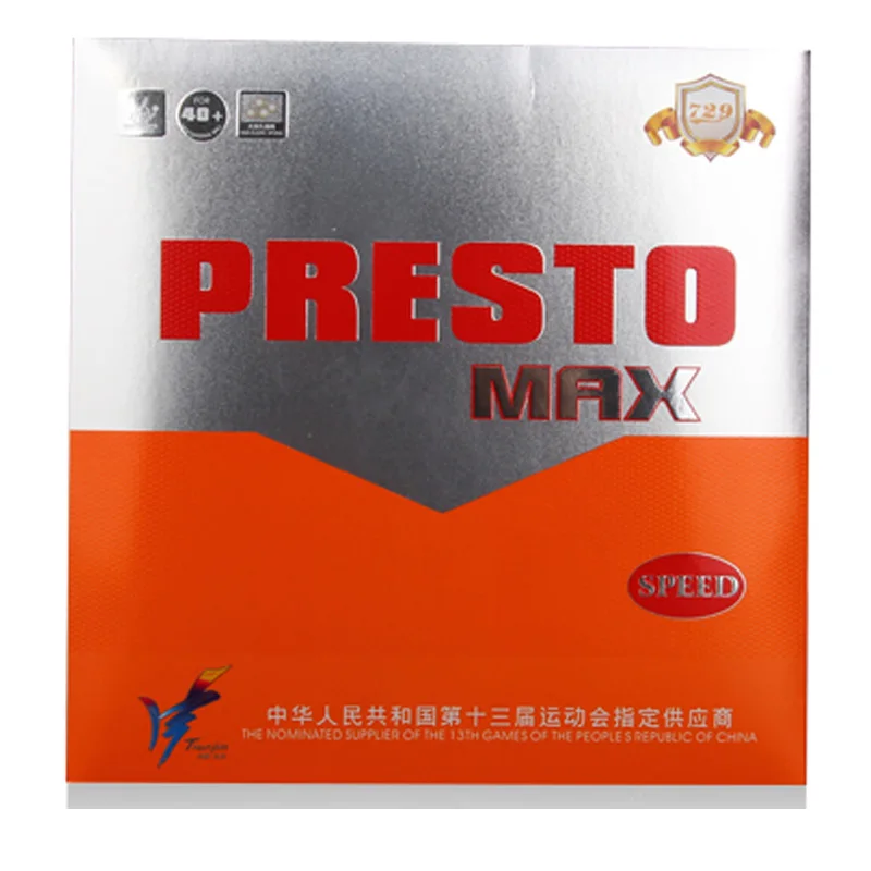 

2019 new products Friendship 729 presto MAX unsticky table tennis rubber, Red/black