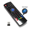 Air Mouse 2.4G Wireless Mini Keyboard Infrared IR Leaning Remote Control with Voice Input for Google Android TV Box