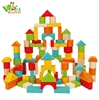 Hot selling cheap 150pcs private logo wood toys children building blocks intelligence rainbow building blocks