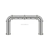 Bridge style 6 faucet holes beer tower, stainless steel