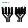 Car Styling M Logo TOP Quality Car Carbon Fiber Dual Exhaust End Tips Pipes For BM W M Performance Carbon Exhaust Dual Tail Tip