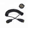 7 core trailer cable/electrical spring cable/spiral coiled wire cable