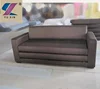 Adjustable functional brown upholstered cube modern folding sofa cum bed for 2 seater