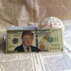 Unique Design Stock Original Size 45th President Trump 1000 Dollar Gold Foil Plated Banknote for Wholesale
