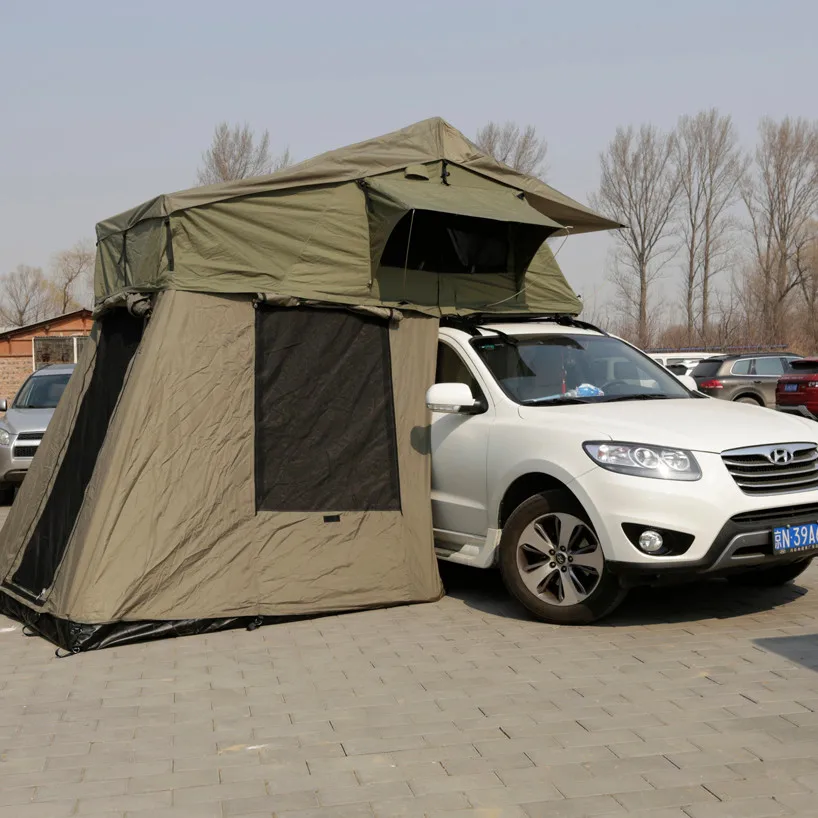 Off Road Canvas Car Roof Top Tent Camping Outdoor 4wd Rooftop Pop Up ...