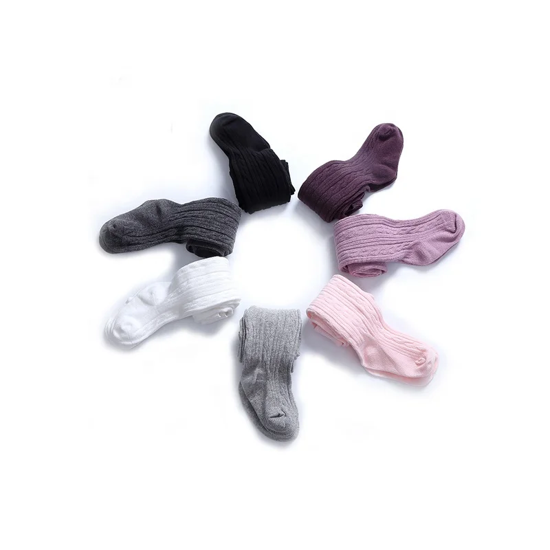 

Spring and autumn baby double needle twist girl leggings seven colors children open pantyhose, Color as picture