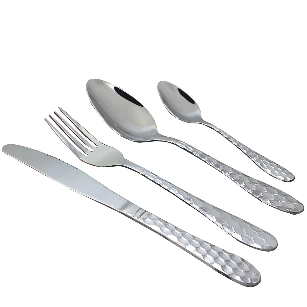 gold and silver flatware set