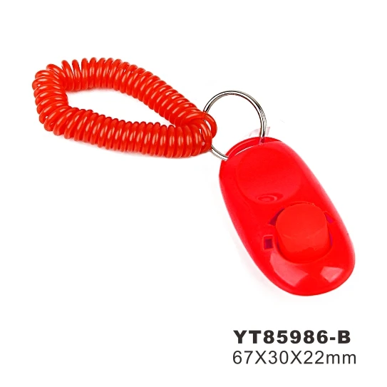 
Pet dog click training clicker obedience trainer aid 