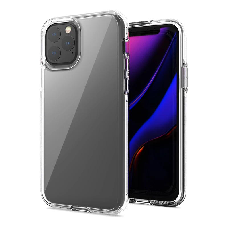 For iPhone 11 2019 sublimation phone case blank, hybrid pc tpu soft bumper clear hard back cover for iPhone XI 5.8 inch