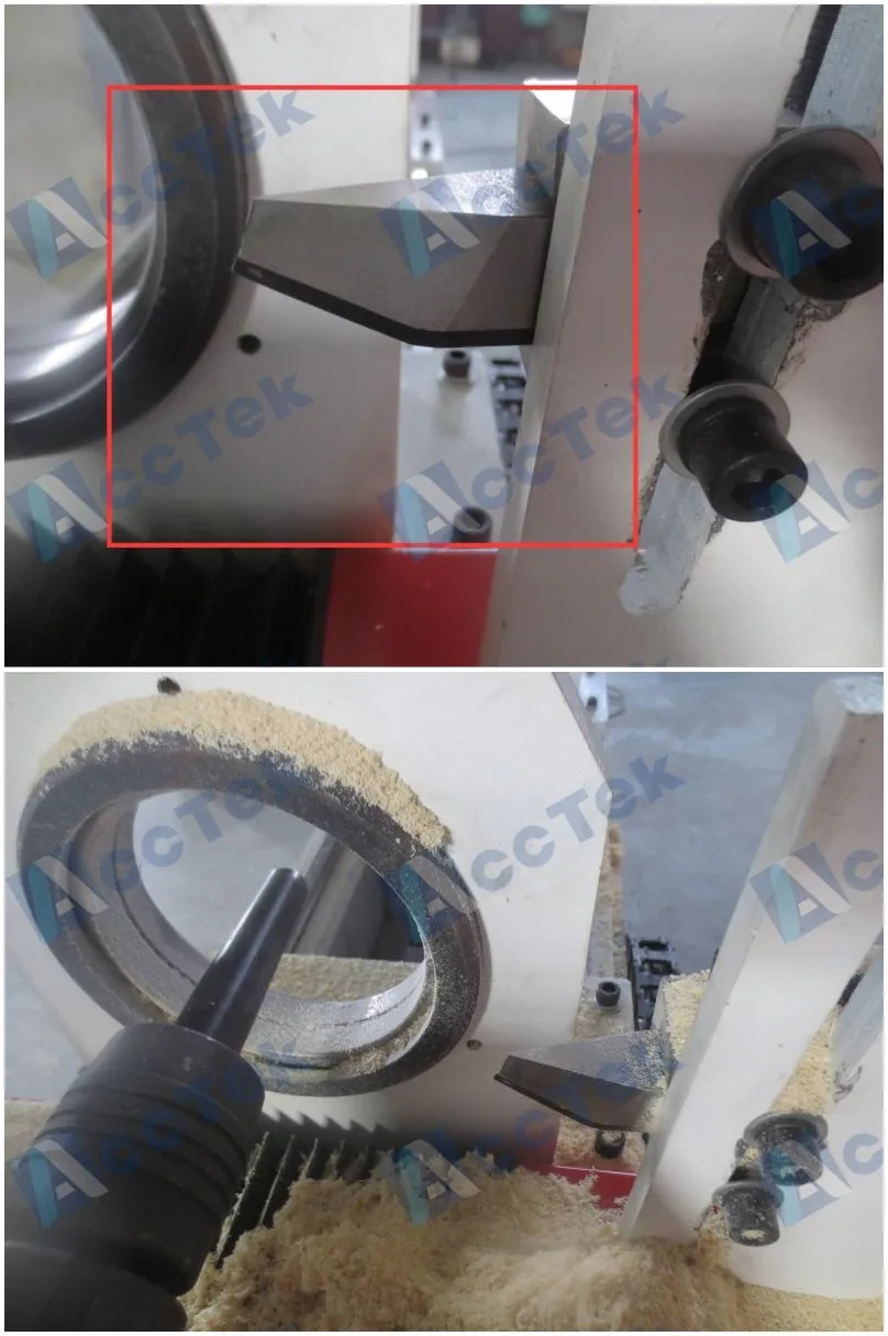 acctek cylinder /rotary cnc wood grinding machine