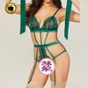 Camo Conjunto Top Design Bare Breast Three-point Transparent Exotic Sexy Lingerie