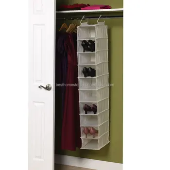 Canvas Soft Storage Hanging Shoe Shelves Organizer With 10 Shelf Buy Menggantung Organizer Gantung Organizer Sepatu Kanvas Sepatu Gantung Organizer Product On Alibaba Com