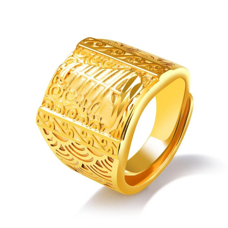 

Fashion Trend Turkish 2019 New MetalJewelry Finger Gold Copper Alloy Men Jewelri Ring For Man