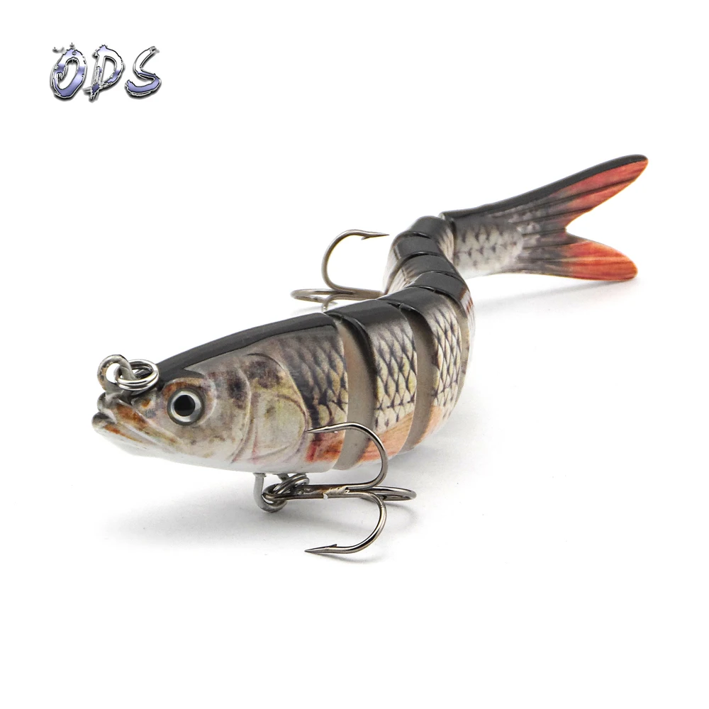 

Hard bait manufactuer Wholesale 8 Section Trout Lures Fishing Swimbait Multi Jointed Fishing Hard Lure, Any real fish pictures