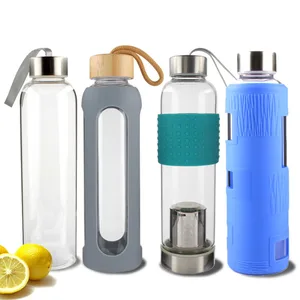 Image of 500ML LFGB FDA Borosilicate Drinking Glass Water Bottle