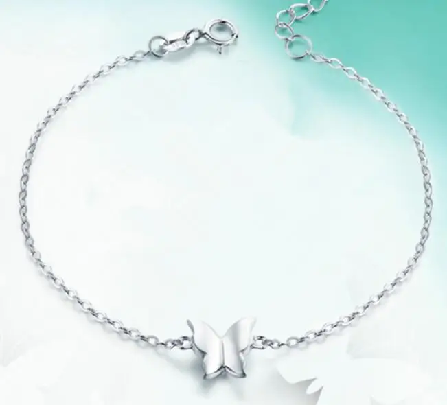 

Fashion butterfly 925 Sterling Silver charm bracelet