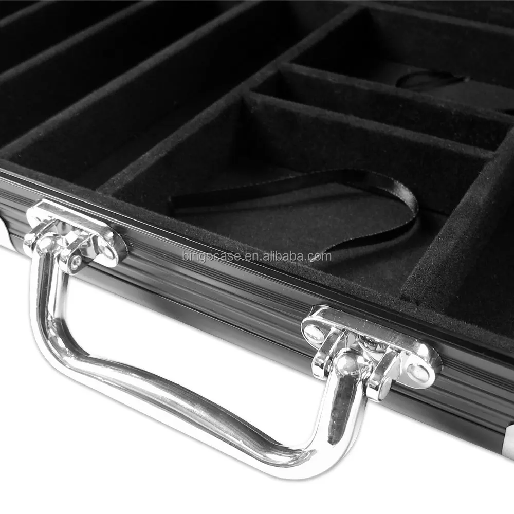 
High Quality Black Aluminum 500 Poker Chip Case 