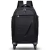 guangzhou factory business travel waterproof double pole laptop trolley backpack