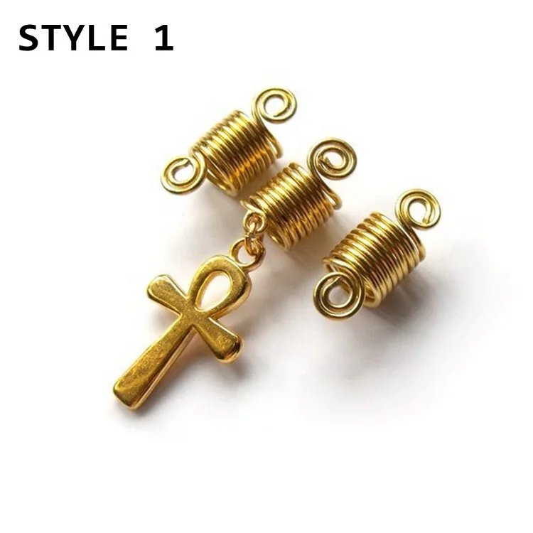 

2018 New Women Ankh Egyptian Cross Pedant Jewellery Beads For Loc And Braiding Hair Extension