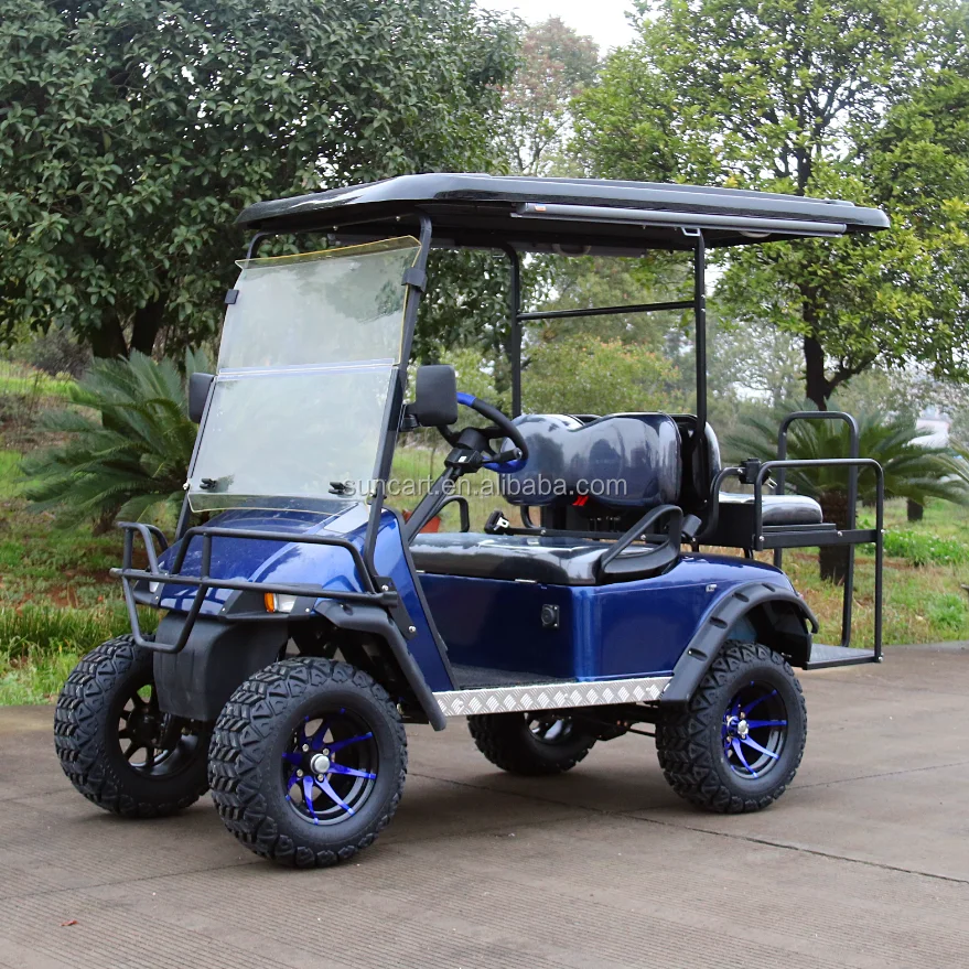 Blue 2+2 Seater Golf Cart With Front Basket For Sale,Hot Sale Golf Cart
