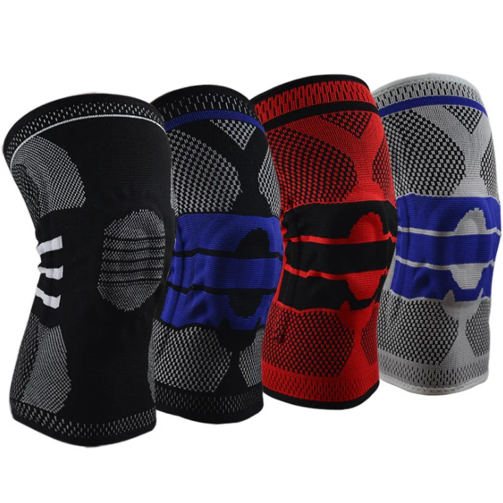 

High quality Protection kneepads Outdoor Professional silica gel Sports knee pads sports kneepad, Gray,red,black,black/white,black/blue