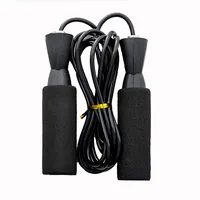 

wholesale hot selling adjustable foam handle weighted sports fitness heavy skipping jump rope with bearing