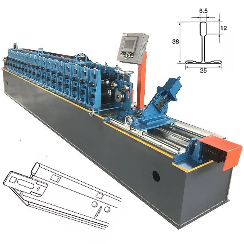 
Automatic steel T bar roll forming machine, ceiling system t grid making machine  (60141542035)