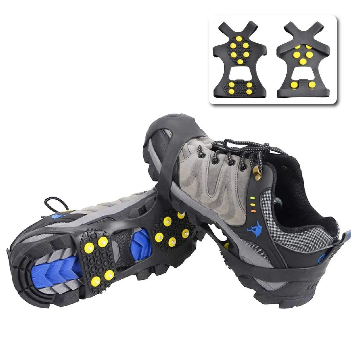 Buy TRIWONDER Ice Grips 10 Teeth Anti-Slip Shoe/Boot Ice Traction Slip ...