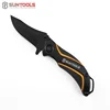 SUNTOOLS outdoor pocket knife with black finished stainless steel blade