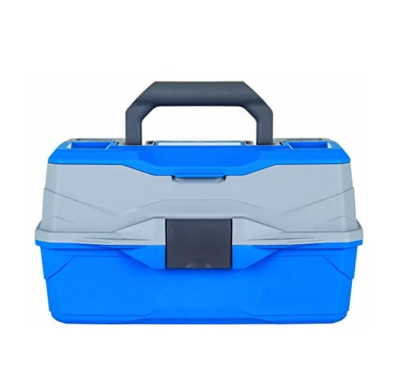 

Outdoor Classic 2-Tray Tackle Box, Blue/Gray, Blue and gay