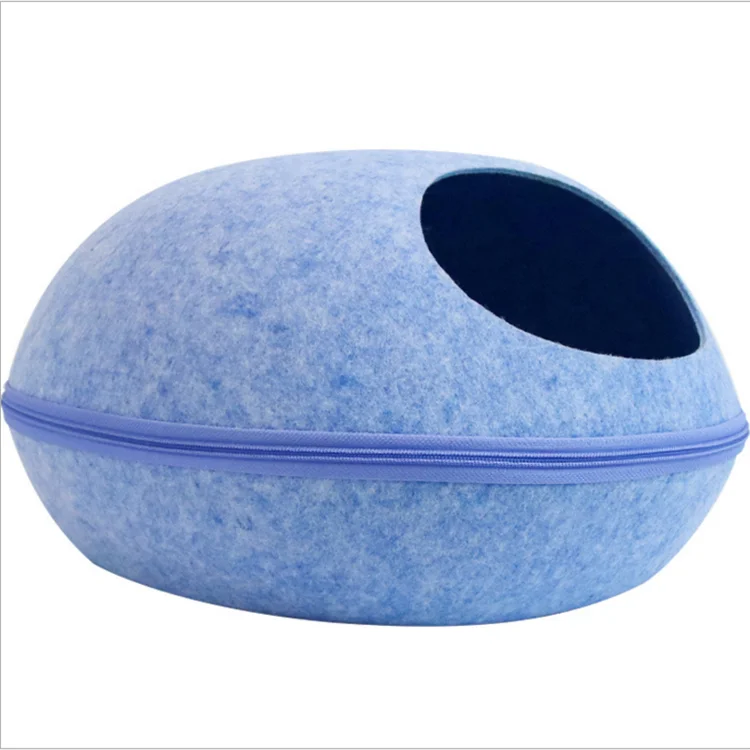 

Wholesale hot sell cat cave cube felt cat bed portable pet house, Green;black;grey;or customize