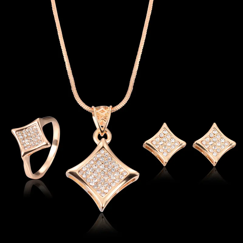 

cheap bijoux joias rose gold plated jewelry set cheap fashion jewellery set free shipping free sample jewelry made in yiwu