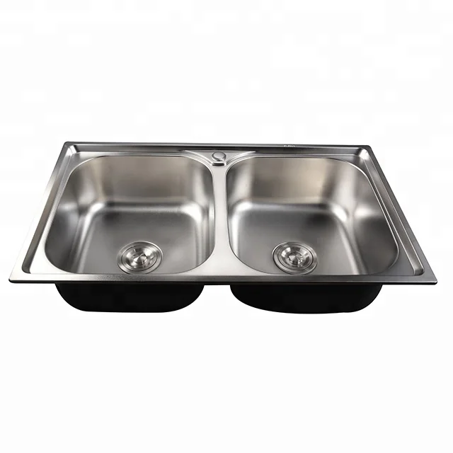 
Stainless steel kitchen sink double bowl sink cheap  (60789026269)