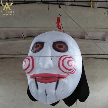 Customized Inflatable Halloween Scary Clown Masks For Halloween