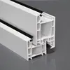 White Grain Vinyl Fixed Double Glaze Glass Door Material, Aama Upvc Sliding Window Profiles