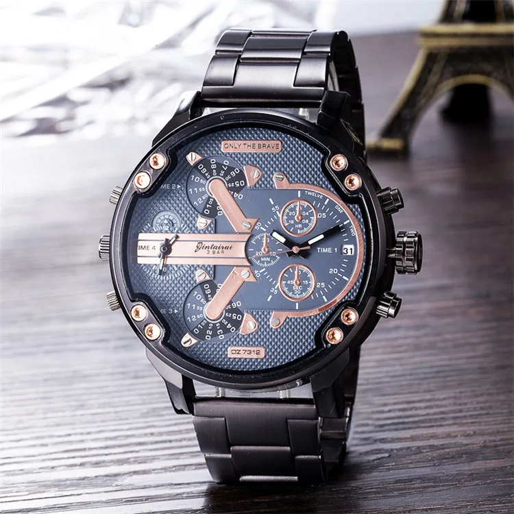 

2019 Wholesales cool men watch DZ73 clock leather OEM luxury high quality bracelet wrist watches men creative fashion watch, 12pcs