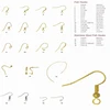 gold earring wire fish hooks lure converters
