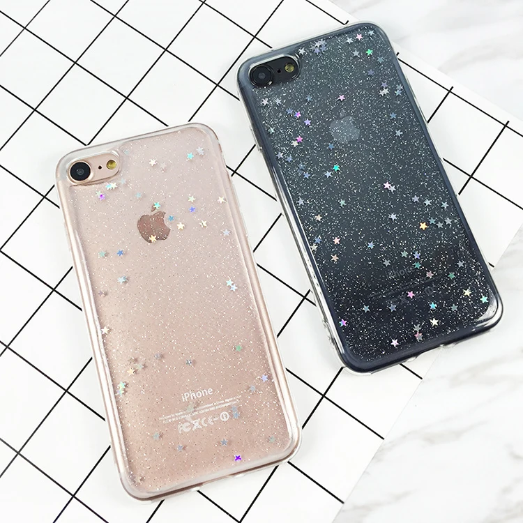 Best Selling In Korea Black Clear Soft Silicone Little Stars Glitter Case For Iphone 7 Buy Glitter Case Case For Iphone 7 Glitter Case For Iphone 7 Product On Alibaba Com