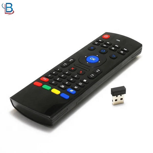 

2.4G MX3 Air Mouse wireless Keyboard remote control, Black