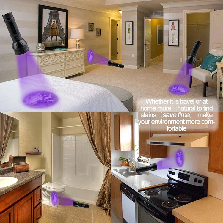 51 led ultraviolet blacklight Aukelly Money check 51 Led Black Light UV Flashlight