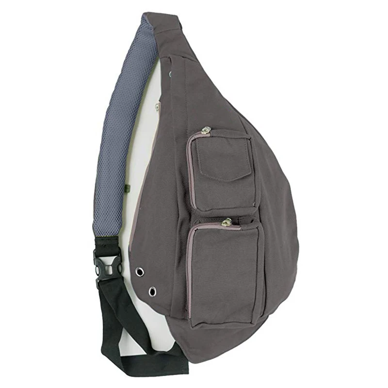 Mochila De Viaje De Lona Resistente Al Agua,Mochila Pequeña De Una Sola  Correa,Paquete Cruzado Para Mujeres Y Hombres - Buy Mochila De Viaje  Resistente Al Agua,Mochila Pequeña De Una Sola Correa,Bandolera De