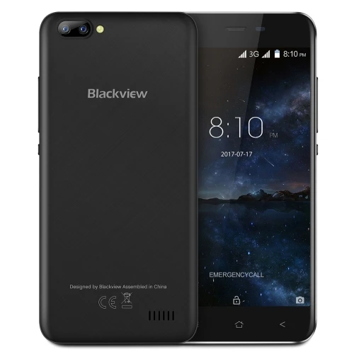 

Original Blackview A7 Dual Rear Cameras MT6580A Quad Core Android 7.0 Mobile Phone 5.0 Cell phone 1G RAM 8G ROM Smart phone, N/a