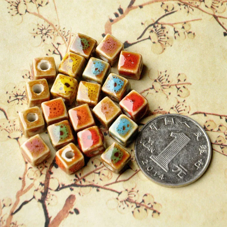 

Wholesaler Square Shape Ceramic Beads 8*8 mm For Necklace Bracelet Jewelry Making, Picture