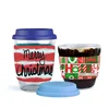 Eco Custom Logo Travel Reusable Glass Coffee Cup with Silicone Lid and Sleeve