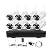 H.265 1080p Plug and Play 8 Channel NVR Kit Home Security Camera System Wireless Wifi