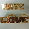 Miss Jewelry stainless steel love hate four fingers rings custom gold ring designs for men