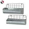2019 New Pattern Set of 2 Galvanized Metal Wall Planter