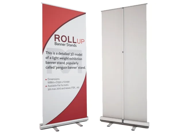 Factory Supplier Roll Up Banners Logos Staples Banner Broad Base