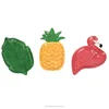 Hot selling flamingo palm frond and pineapple shaped ceramic serving dishes