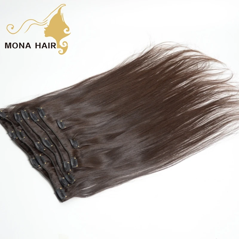 

Straight clip in hair extension, Natural color
